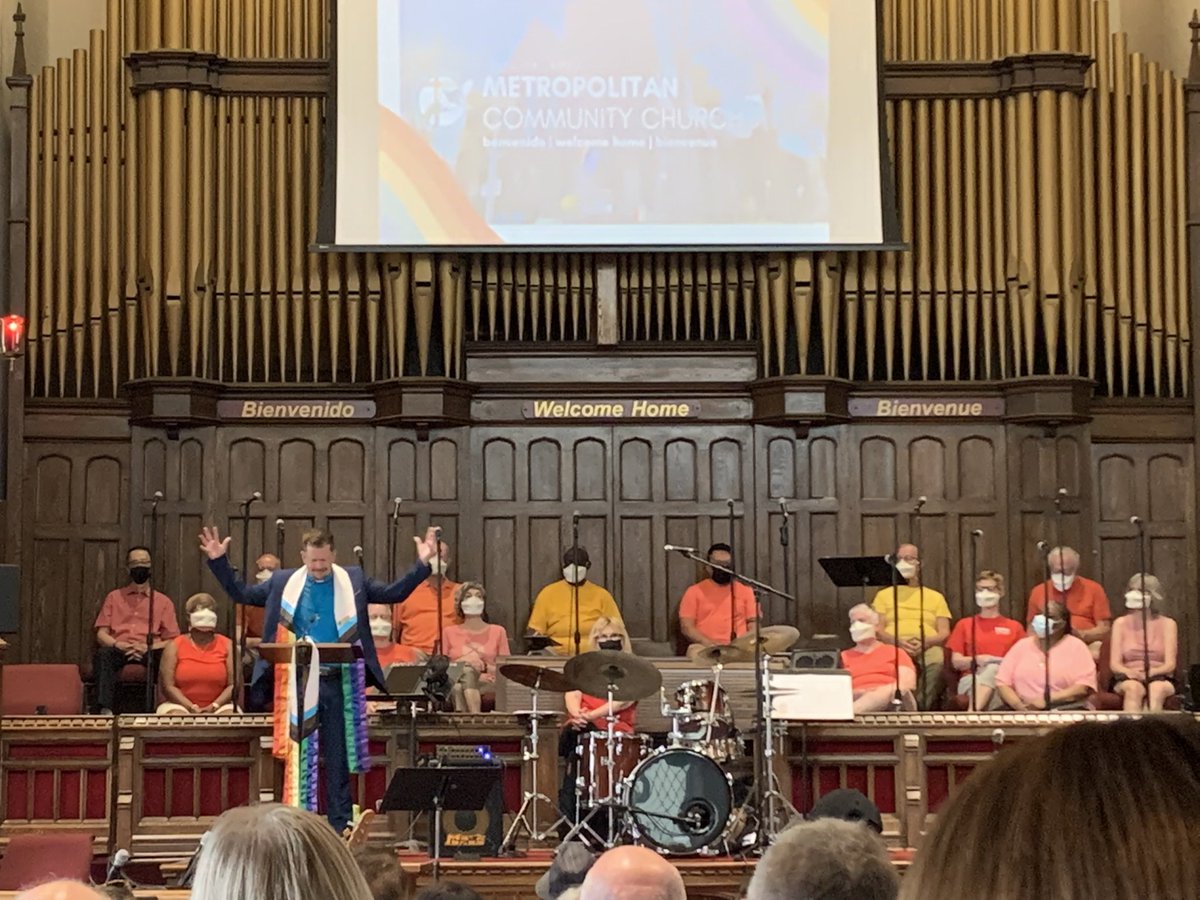 adam_tschupruk's tweet photo. Some pictures from the amazing Pride celebration at @mcctoronto yesterday morning. 
As a trans man, it honestly means the world to know that I have a community that sees me and loves me for who I am. #TorontoPride #mcctoronto #transandproud https://t.co/nFjPwZDB0V