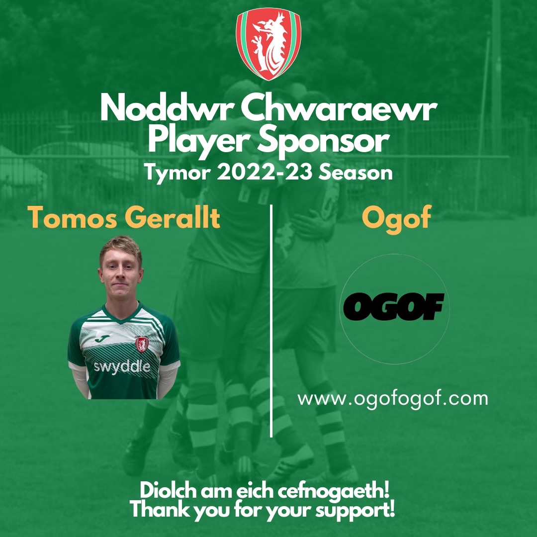 ClwbCymric's tweet photo. Noddwr Chwaraewr
Player Sponsor
2022-23

@Tomosgerallt 
@ogofogof 

DIOLCH! https://t.co/XzZg8nZnK5