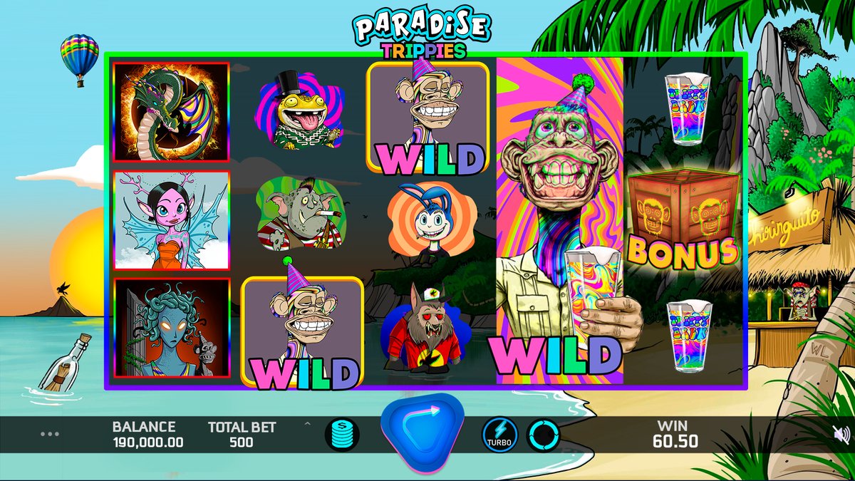 Caleta&#39;s first NFT online slot Paradise Trippies - play free demo game here for virtual trippie brew &#127796;&#128018;
21+
