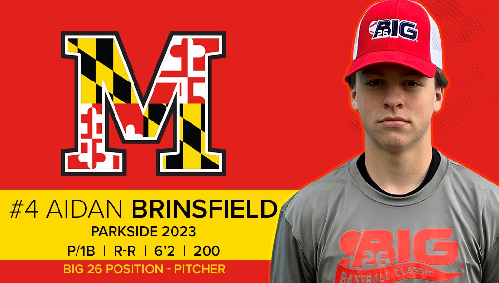 Big26Baseball's tweet photo. 🟥MD PLAYER SPOTLIGHT🟥
#4 Aidan Brinsfield
Parkside | 2023 | Pitcher
Aidan &amp; Team MD head to Harrisburg to face PA at FNB Field July 15-17. 🔗https://t.co/N3fucMLwsG for links to ☑️Scout RSVP, 🎟️Fan Tix &amp; 📧Enews. https://t.co/Ijh8yLQugA