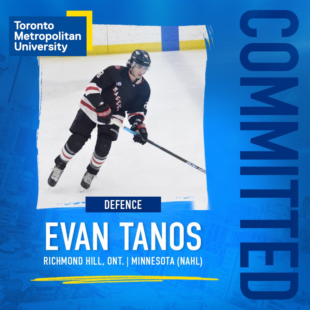 M🏒| @Ramsmhockey welcomes Evan Tanos to the team ahead of the upcoming season! 

Tanos played in the North American Hockey League for two seasons,  starting with the Chippewa Steel and ending with the Minnesota Magicians.