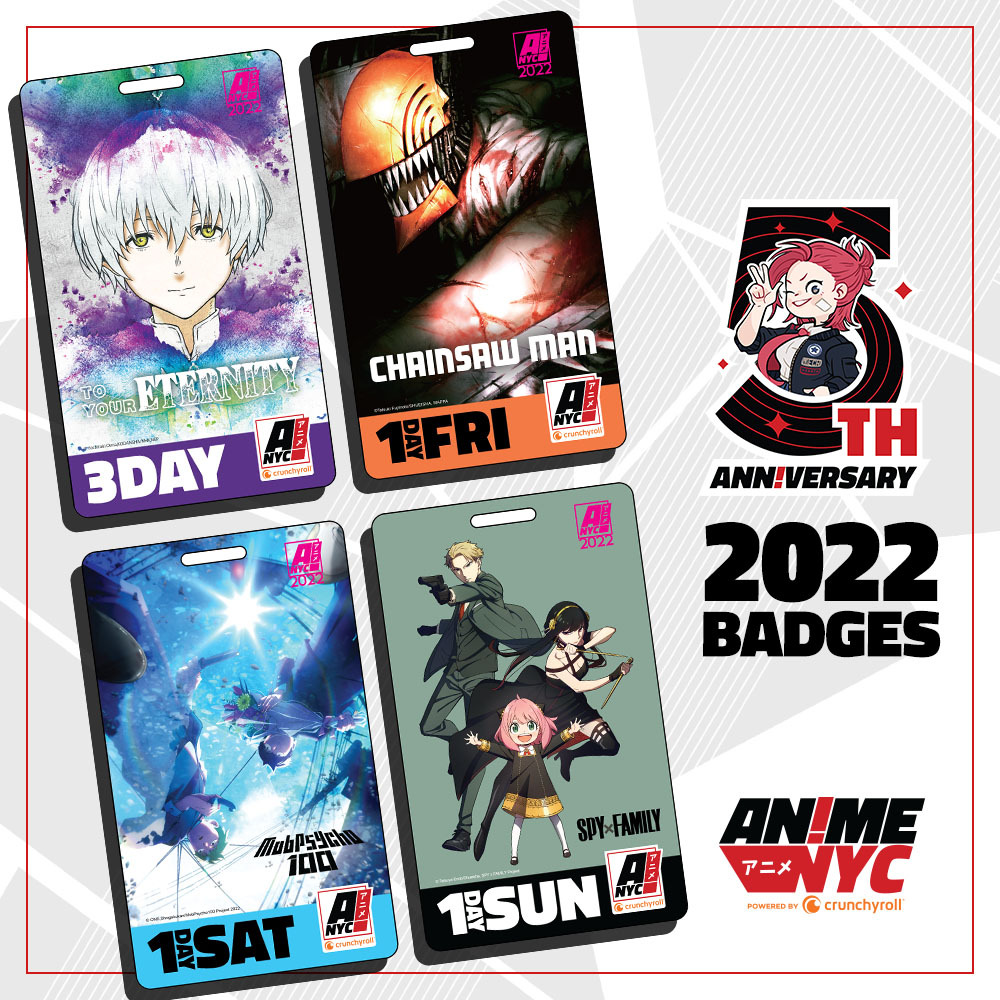 Anime NYC on Twitter "🎉 Here they are! The 2022 AnimeNYC badge