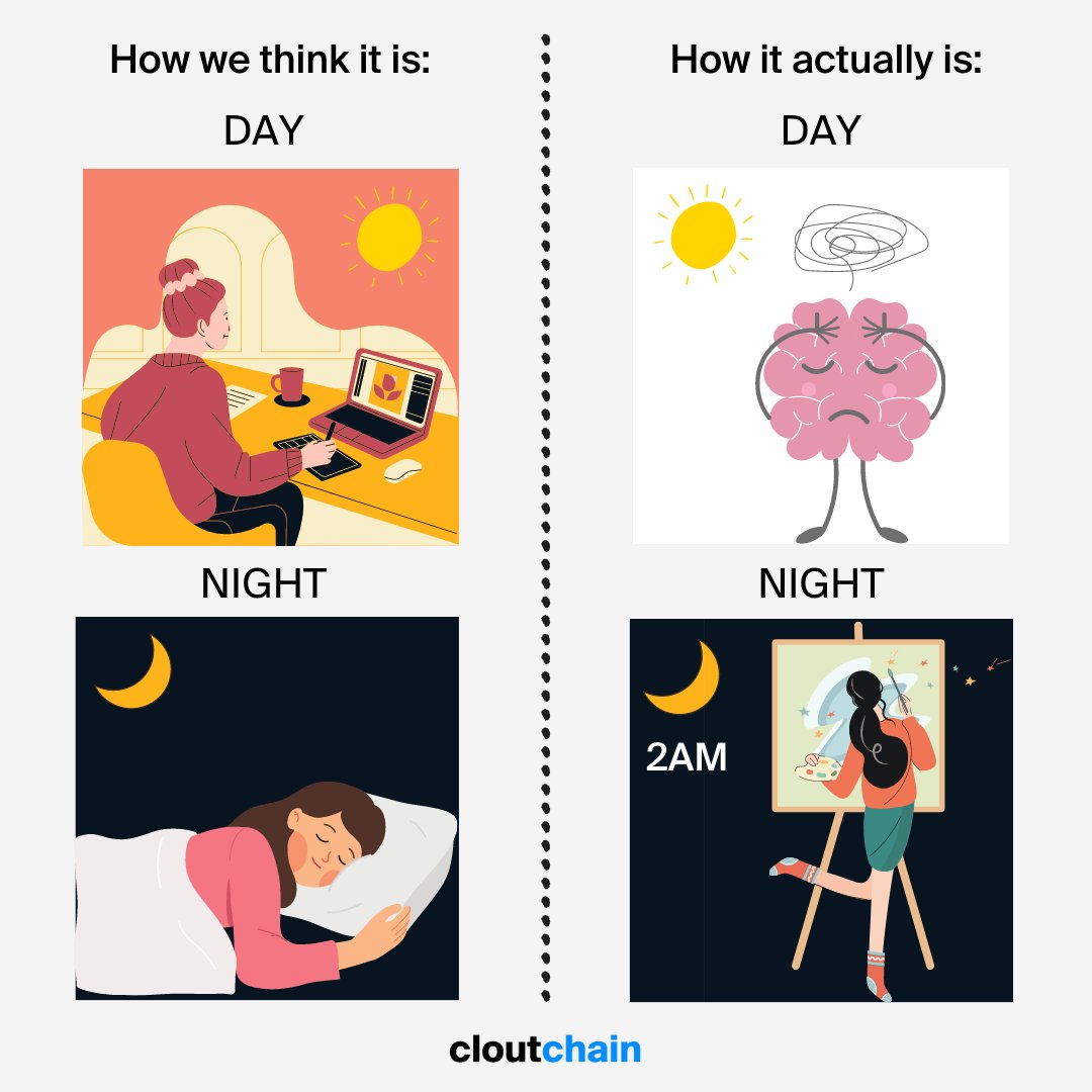 cloutchainIO's tweet photo. Is this accurate?!

#Artists #Creatives #NightOwls #Creators #Cloutchain https://t.co/p2ZwKvIhs9