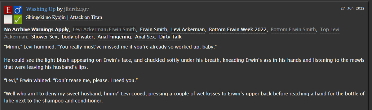 rivaerucontent's tweet photo. 🔞Washing Up by jlbird2497 
Link: https://t.co/p895sEtvQM https://t.co/hnTRtT7LQZ