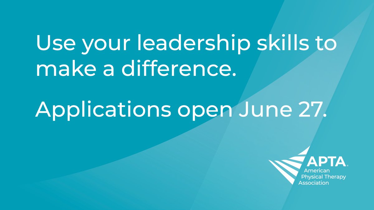 APTAStudents's tweet image. Student members have a voice in our association. 

Apply to represent your fellow PT and PTA students as a member of the APTA Student Board. 

Applications are now open! Learn more and apply through July 22. apta.org/studentelectio…