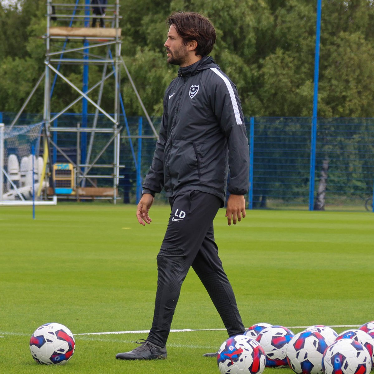 Pompey's tweet photo. The team behind the team 🔍

📸 Here's first team development coach Lorenzo Dolcetti and our new goalkeeper coach Joe Prodomo

#Pompey https://t.co/IesBrmfoTC