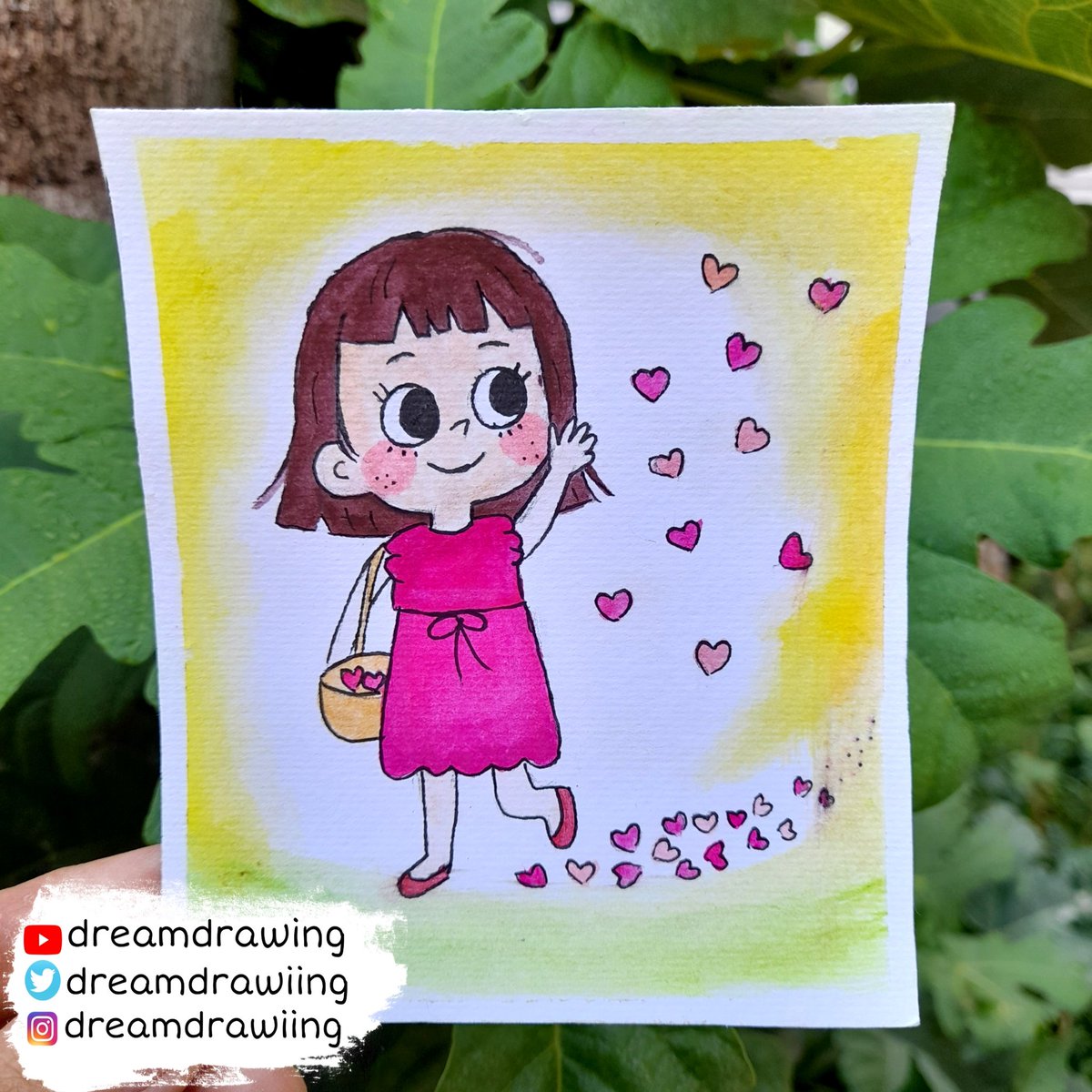 dreamdrawiing's tweet photo. Easy drawing | Watercolor painting of a girl who is spreading heart and love

Click here to watch  :
https://t.co/VUIGfOq8Go

#drawing #draw #painting #art #watercolor #watercolorpainting #easydrawing #watercolorpaintingidea
#watercolortutorial #paintingidea #girldrawing https://t.co/rGsN8giBMH