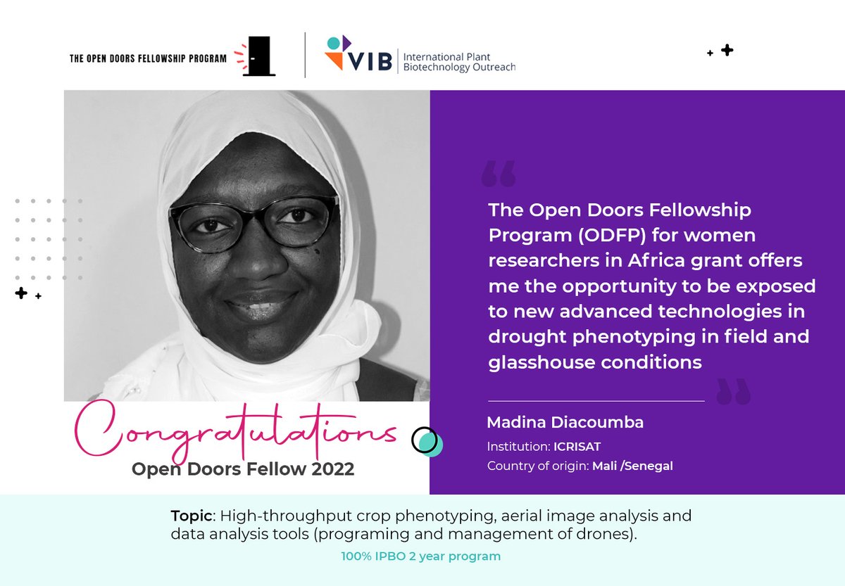 IITA_CGIAR's tweet photo. #DYK? The #OpenDoorsFellowship is supporting #womeninresearch in Africa to build soft & hard skills, network with others in Belgium, open new paths of research, navigate their careers with more confidence & consolidate the #Belgium-#Africa scientific networks
.
#vibipbo #ODFP https://t.co/W6t8cveC8O