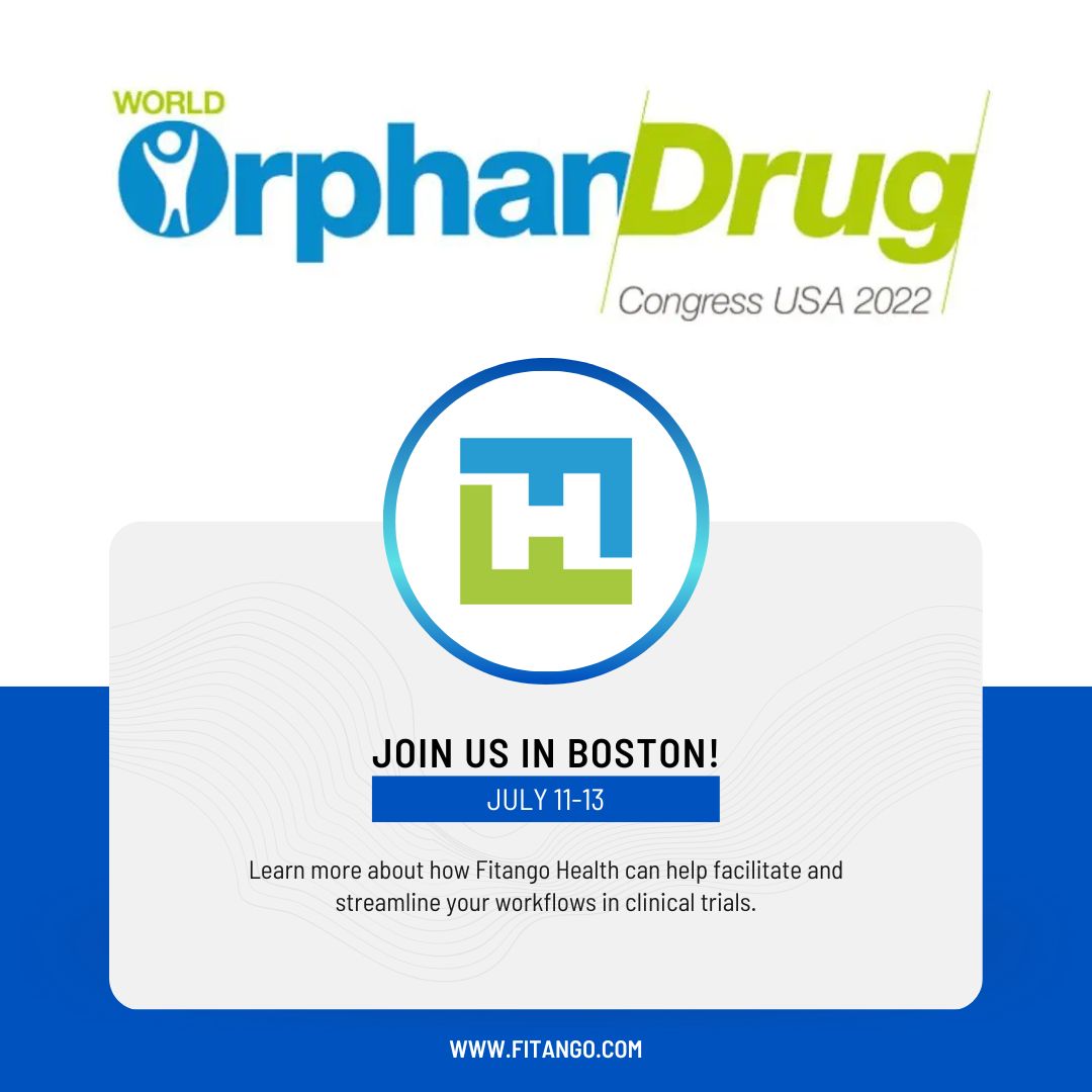 FitangoHealth's tweet image. Come join us at World Orphan Drug Congress on July 11-13 in Boston to learn more about how Fitango can streamline your clinical trial process.

#digitalhealth #innovation #WODC22