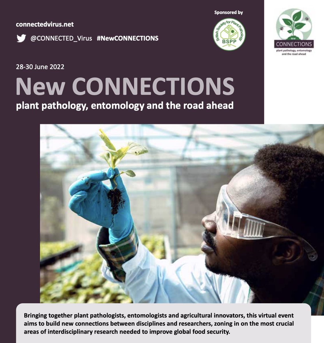 CONNECTED_Virus's tweet photo. #NewCONNECTIONS online conference is underway! So many fascinating talks on #plantpathology and #entomology. Huge thanks to sponsor @BS_PP and also to @RoyEntSoc, @entsocsa and others who spread the word! https://t.co/5etGvOgVaM