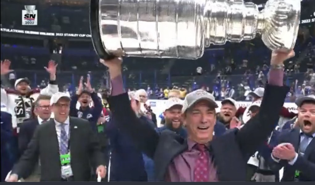 87ed's tweet photo. Congratulations @Avalanche ! Thank you and way to represent CO! #StanleyCup #JoeSakic #tootiredfromcelebratingtolookforpicturesfrom21yearsago https://t.co/MbPiPX5LCP