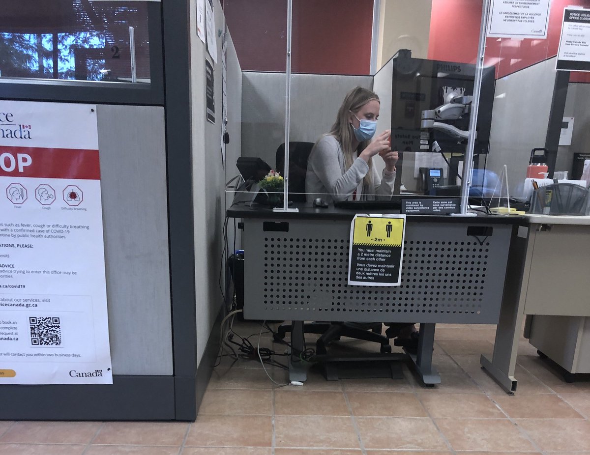 Government workers. Geez, a whole lot of nothing being done. Waiting 30 min so far. Frig