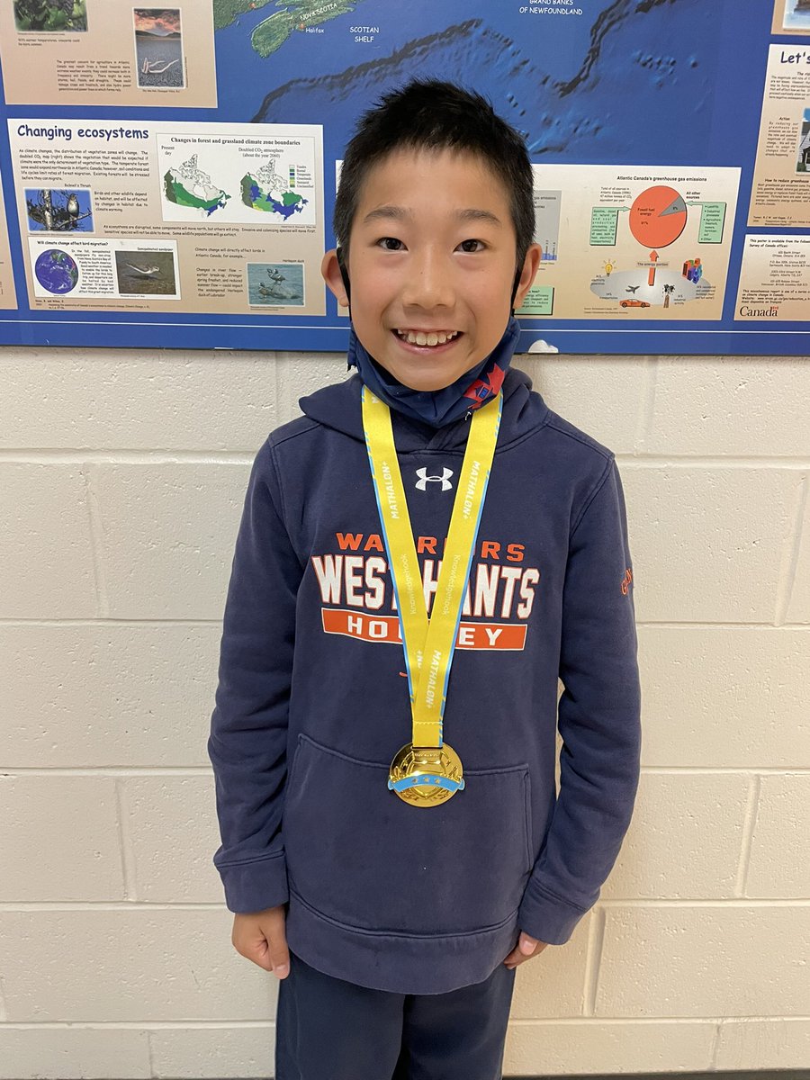 A medal from <a href="/knowledgehook/">Knowledgehook</a>- so proud of this math enthusiast! #mathisfun <a href="/AVRCE_NS/">Annapolis Valley Regional Centre for Education</a> <a href="/weschoolns/">Windsor Elementary</a>