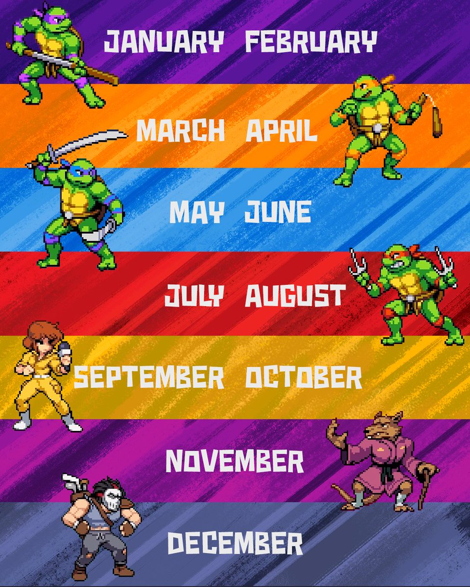 Never too old to dish out some Turtle Power...your birth month = your mutant #ShreddersRevenge