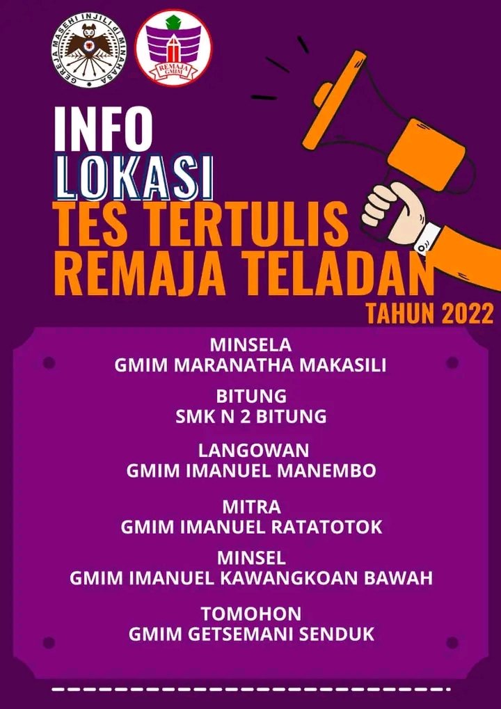 Remaja Sinode GMIM (@remajagmim) on Twitter photo 