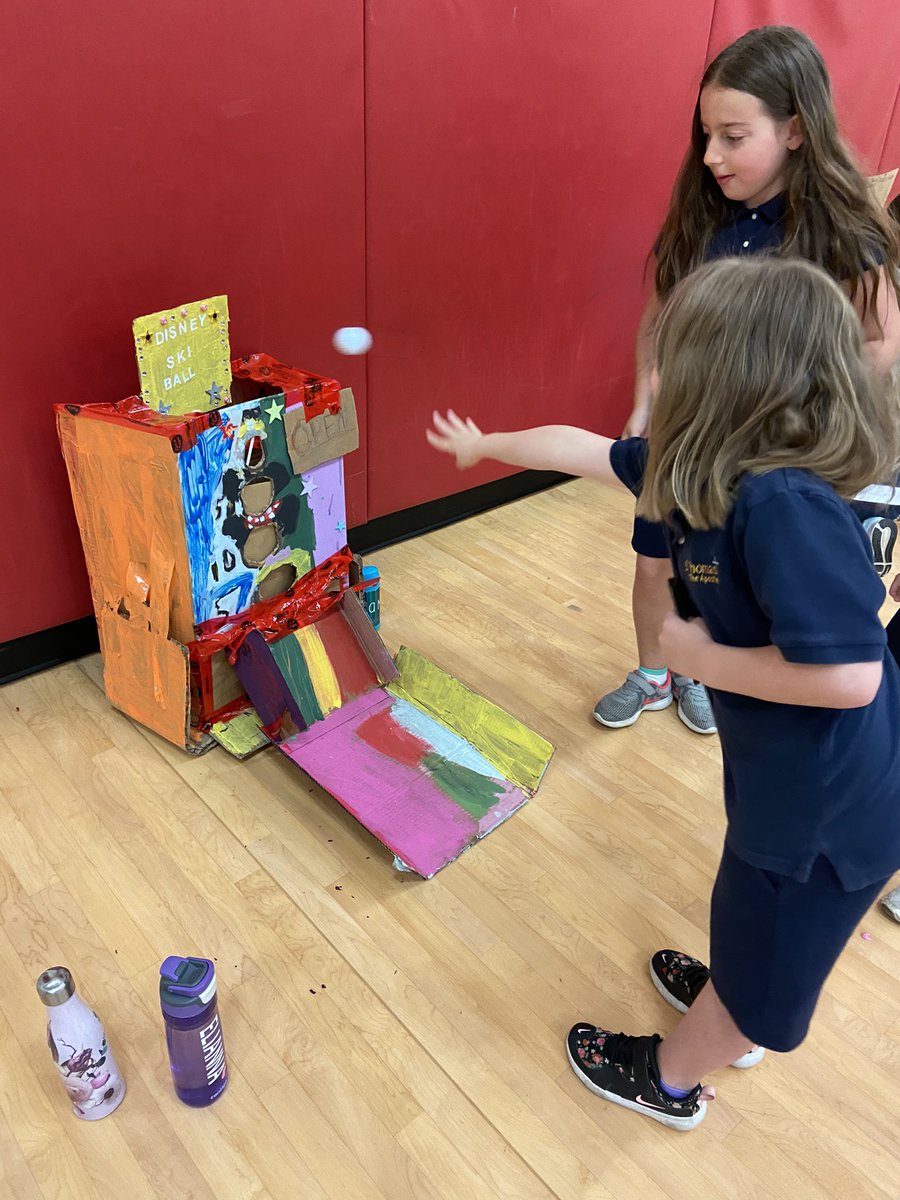 MrsRichardson99's tweet photo. #CardboardArcade is in full swing. Such creative ideas and so fun. @stthces #ImagineeringWeek https://t.co/db3IhovIW8