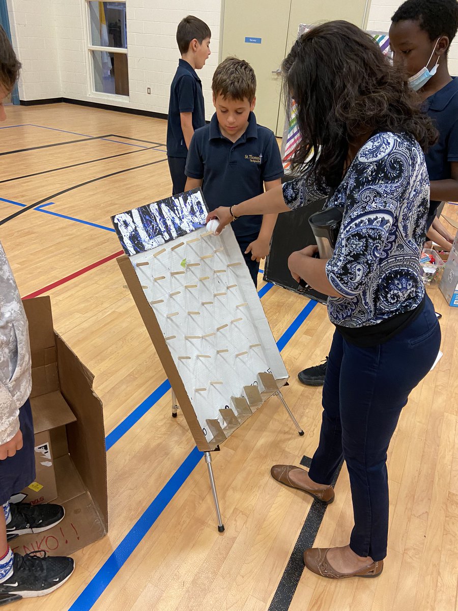 MrsRichardson99's tweet photo. #CardboardArcade is in full swing. Such creative ideas and so fun. @stthces #ImagineeringWeek https://t.co/db3IhovIW8