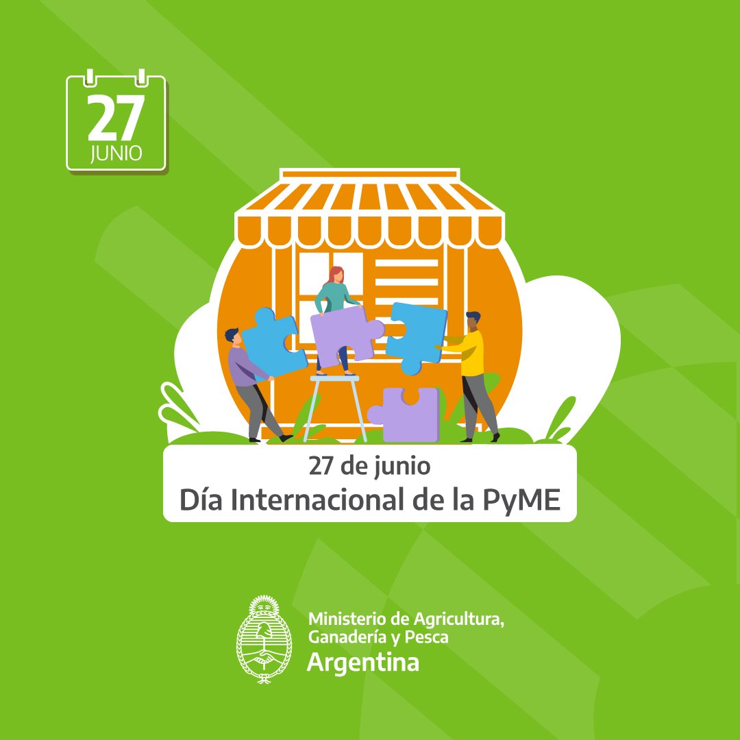 DÍA INTERNACIONAL DE LA PYME ⚙️🇦🇷

Las PyMEs son un ejemplo del entusiasmo emprendedor de las y los argentinos. En el Día de la PyME queremos renovar nuestro compromiso con quienes generan empleo, promueven el arraigo e impulsan la innovación tecnológica.

#ProducimosFuturo