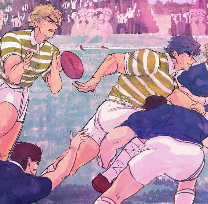 ノールックで背面パス回したりスーパープレー連発するわが校の誇りディオジョナ見てぇ〜〜🏈 