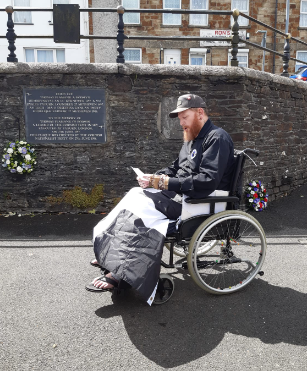 thecnpKernow's tweet photo. @AUOB_Kernow_ @Yes_Kernow @kernow_matters @Porthynys #Cornish #ThomasFlamank #AnGof James Ball from @AUOBNOW gives an impassioned speech at todays ceremony in #Bodmin - "Like Thomas Flamank in 1497, today @AUOB_Kernow_ is the new rebellion group for #Kernow #Cornwall " https://t.co/w1ToC6oRhj