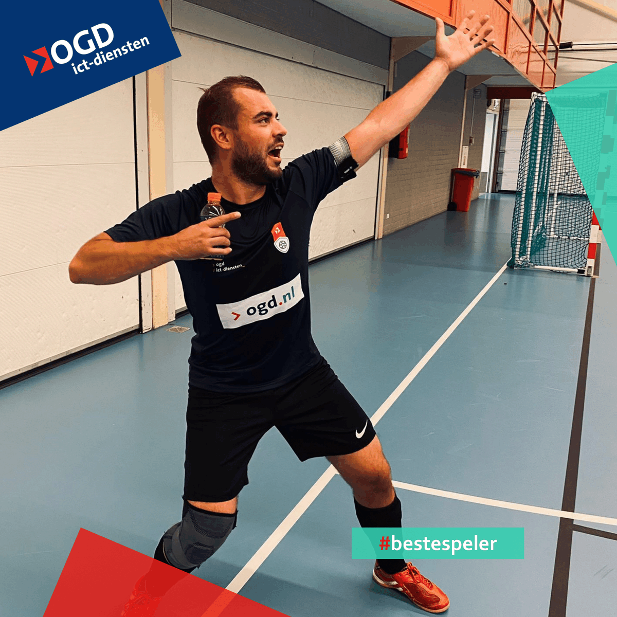 OGD_ict's tweet photo. Wij zijn de winnaars van de IT-cup! 🏆 De IT-cup is een zaalvoetbaltournooi voor ict-partijen. OGD'er Mylan Valentijn haalde ook nog eens de beker voor de beste speler binnen. Heel trots op het OGD-elftal! ⚽ 🎉
#ITcup #zaalvoetbal #eersteplek #trots https://t.co/rr7erTPhs7