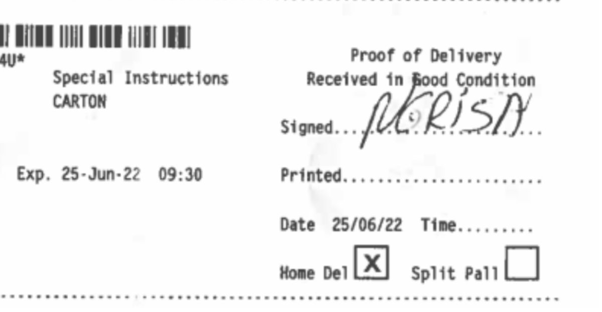 Can't believe @DXdelivery #courier faked my #signature and printer is believing them over me! Not only nowhere near my signature but spelt my name wrong. No time listed as was definitely later than 9.30am deadline as left house at 9.45am. Appalling!! 🤬