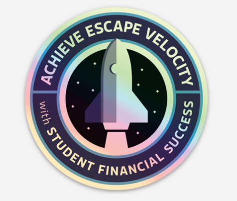 We're at NASFAA and so is our new sticker! Stop by booth 307 to say hi to our team (and grab the conference's best merch.) #StudentFinancialSuccess
