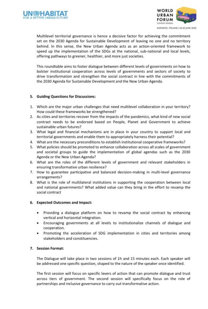 joseluisgcureno's tweet photo. En #ForoUrbanoMundial gobiernos locales y regionales deliberan sobre “Effective Territorial Governance for a Renewed Social Contract”, si te suena a Regeneración de la Vida Pública y Transformación profunda de las instituciones, eso es. Organiza @uclg @UCLG_Saiz https://t.co/RFThPnzN0b