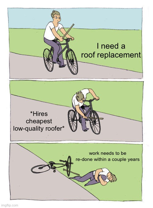 nvb_contracting's tweet photo. Oh no... don't make this mistake! Hire NVB Contracting for work that stands the test of time. https://t.co/5DoLhmVxlt