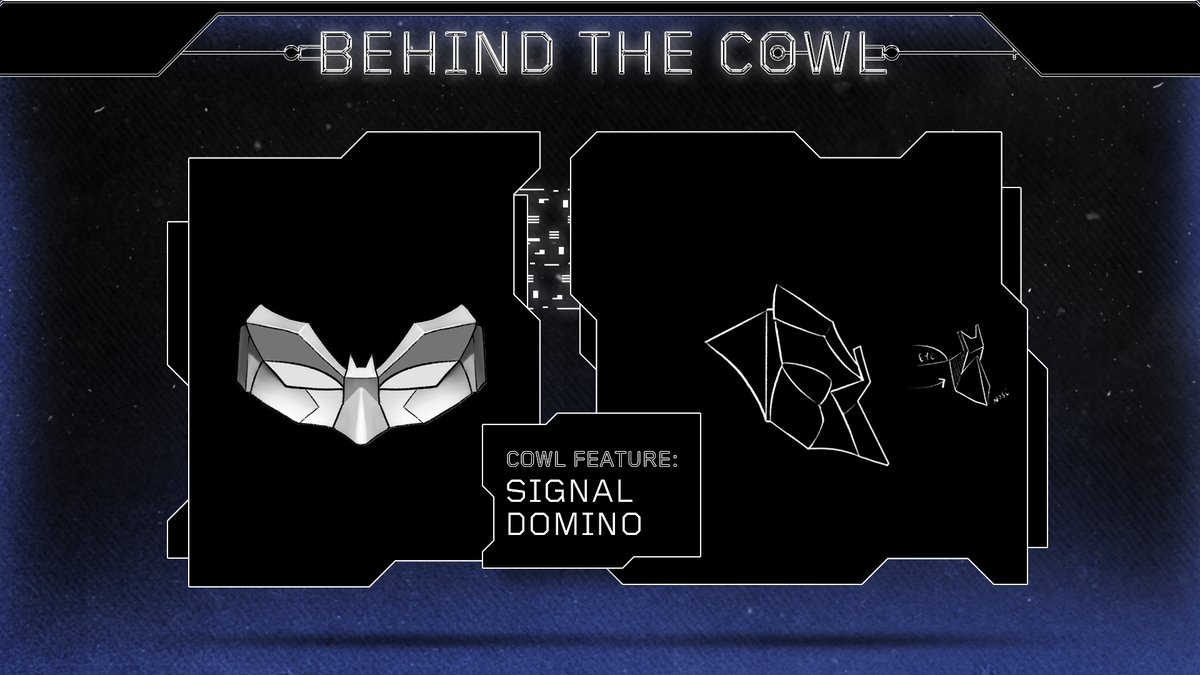 batcowls's tweet photo. The Signal Domino contains a hidden emblem that tells everyone you’re part of Batman’s mission to stand for justice. https://t.co/ySZLjmKYP0