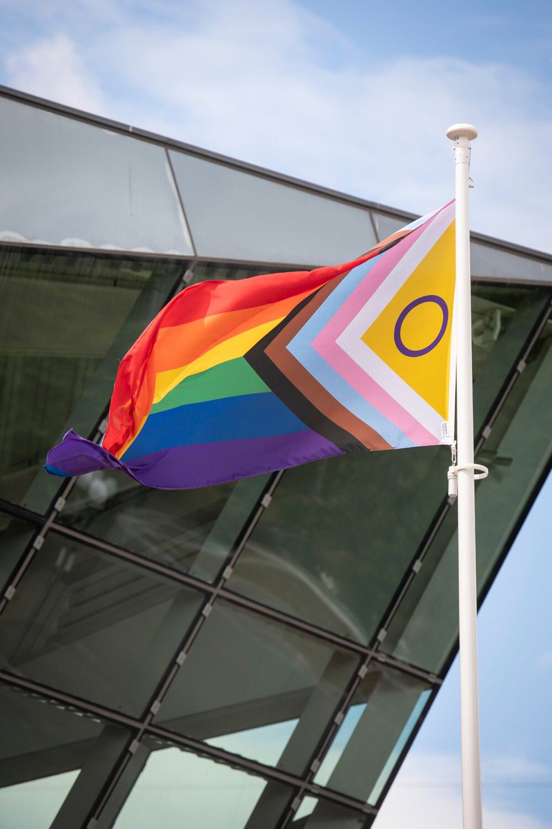 MayorofLondon's tweet image. The Intersex-Inclusive Pride flag is officially flying at City Hall.

By raising the flag ahead of Pride in London this Sat, we’re showing the world that our city is a beacon of diversity. Excited to see our LGBTIQ+ communities &amp;amp; allies come together this weekend. #LGBTwiththeI