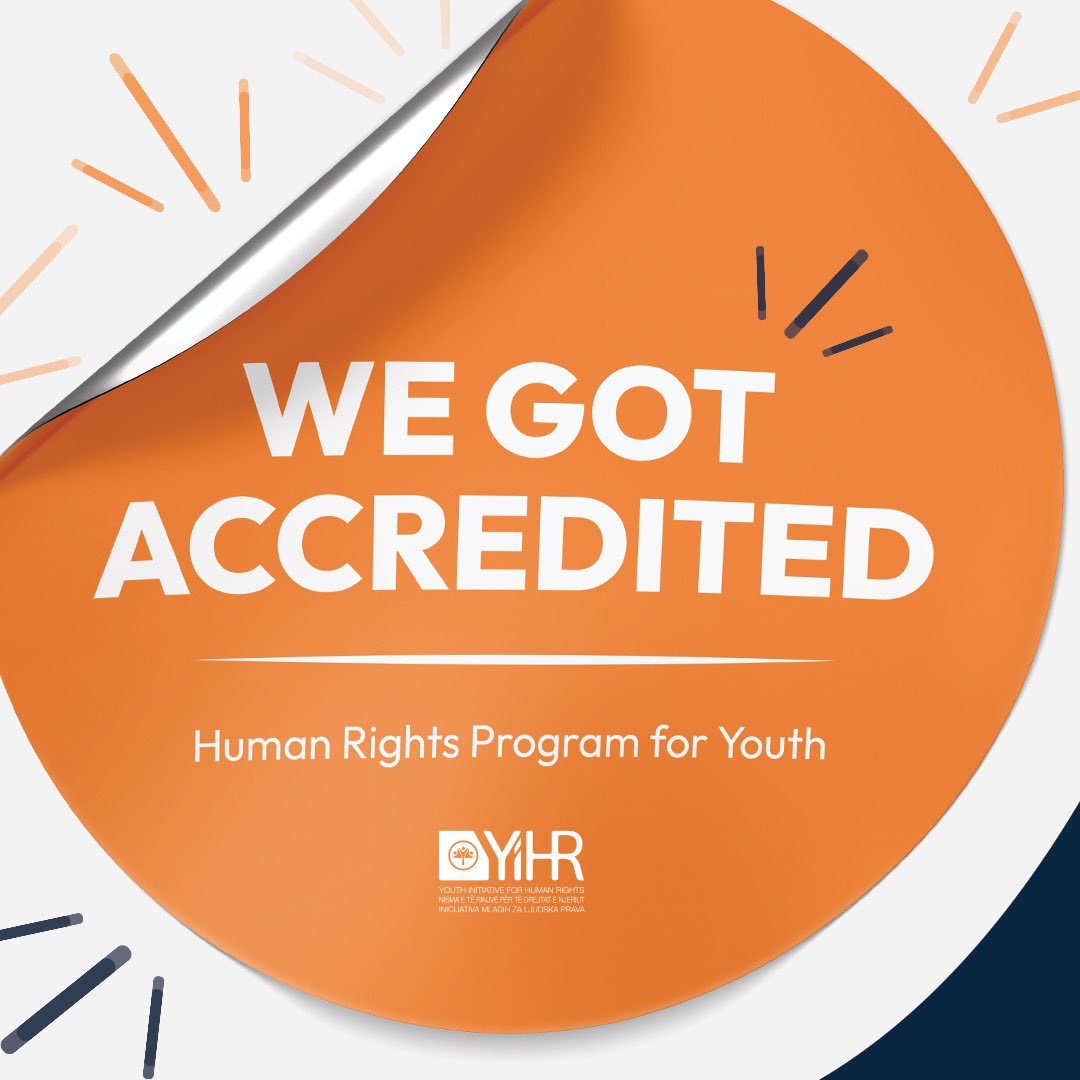 YIHRKosovo's tweet photo. Another achievement for YIHR KS! 🎉

The Human Rights Program for Youth was accredited by the Ministry of Education, Science, Technology and Innovation for two years! 👏
 
#YIHRKS #HumanRightsProgram https://t.co/rcX7vhU7Qc