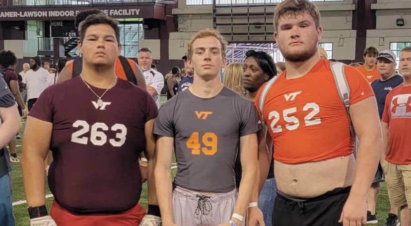 Joshuazarr's tweet photo. Thanks @HokiesFB for the amazing camp!! @CoachPryVT @CoachJoeRudolph @JebMoonQB @tyler_murray06 https://t.co/b5C0XZrGCL