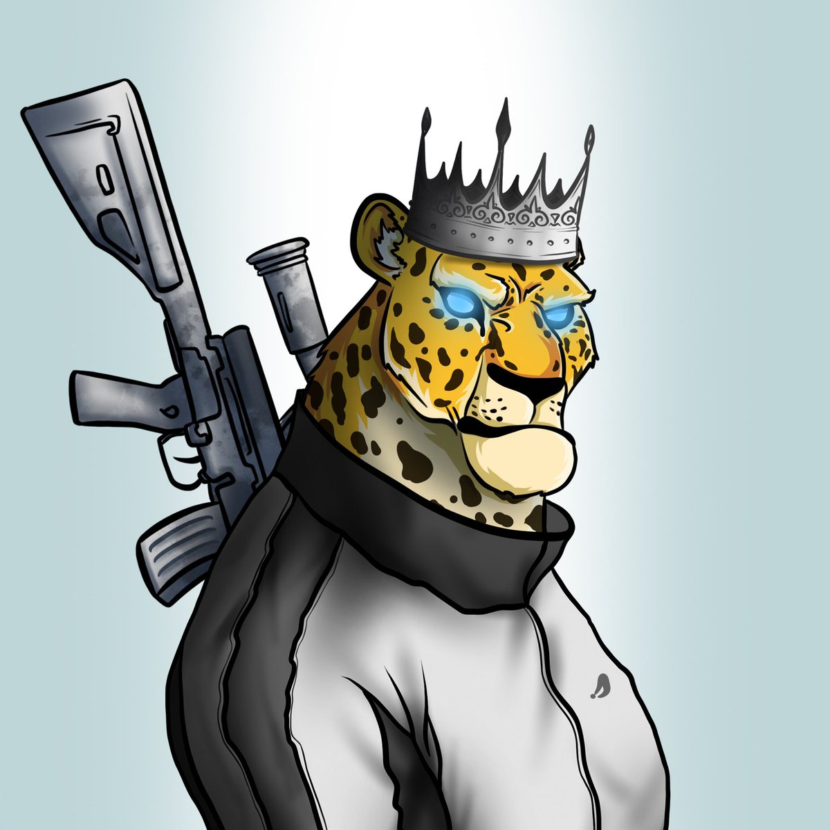 leokings_nft's tweet photo. Continuing to delight you with new generations of our #NFT for Leo Runner 🐆

This boy is really badass 😈🔥

#LeoKings #NFTGame https://t.co/18Eioozq8n