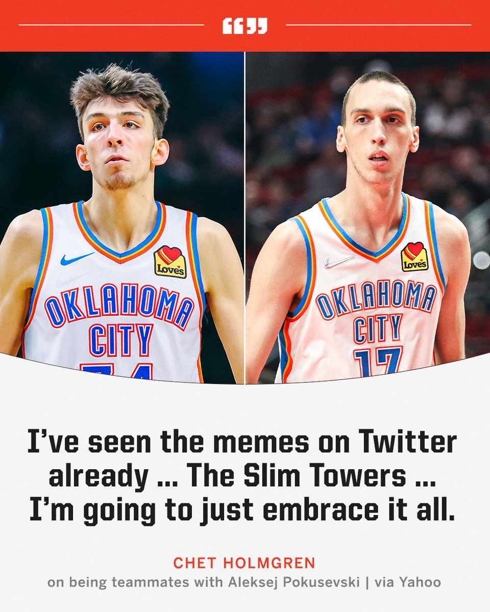 Chet is embracing the nickname 💪