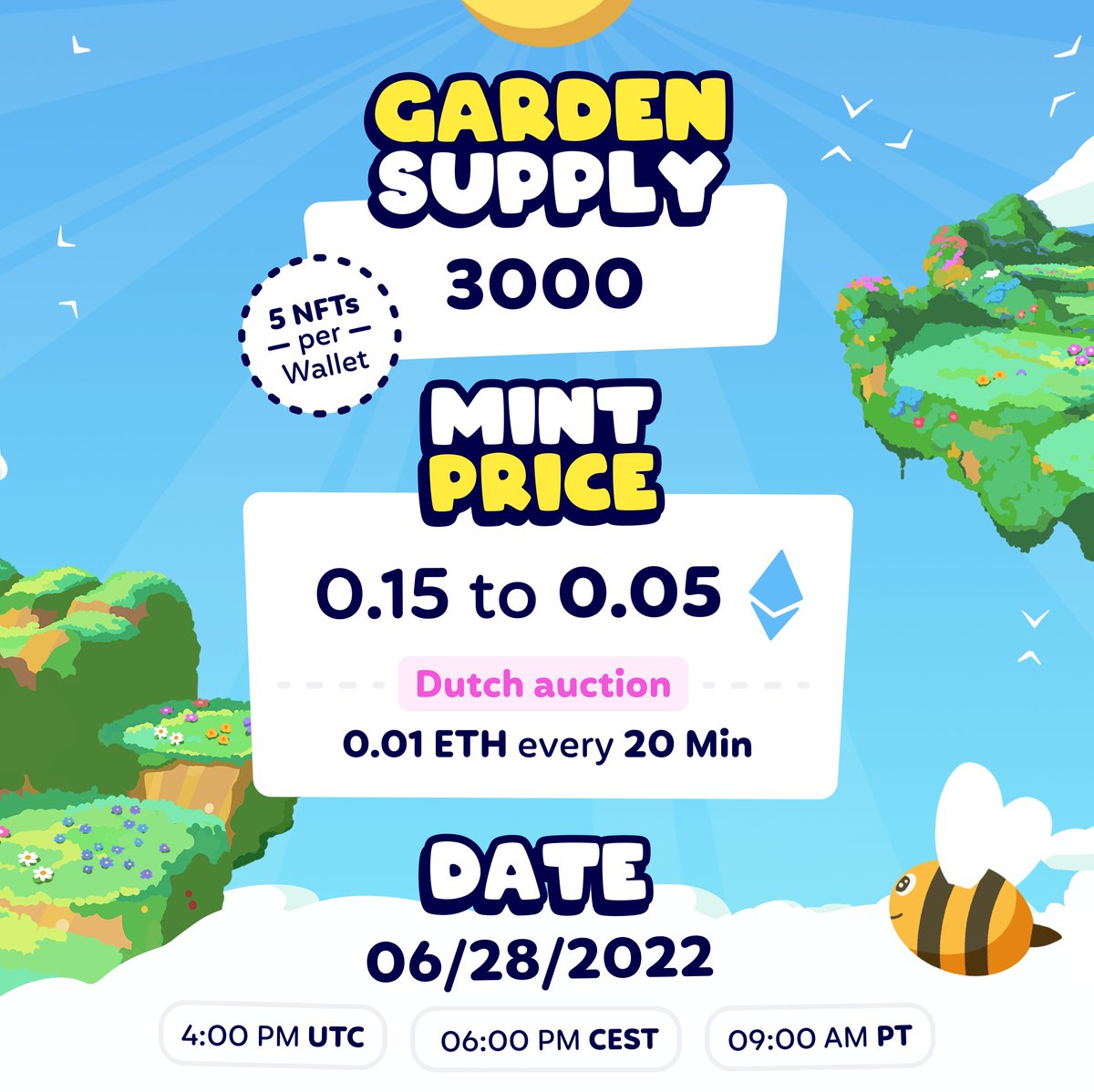🌺 Flower Fam Garden NFT Public Auction🌺

If you missed out on minting Flower Fam at 0.069ETH. 

Tomorrow's Auction is your second (and last chance)🍯
 
Supply: 3,000

Find out how Garden NFTs will change the Oasis forever:

flowerfam.gitbook.io/oasis-garden/

RT for a blessing of the Gods