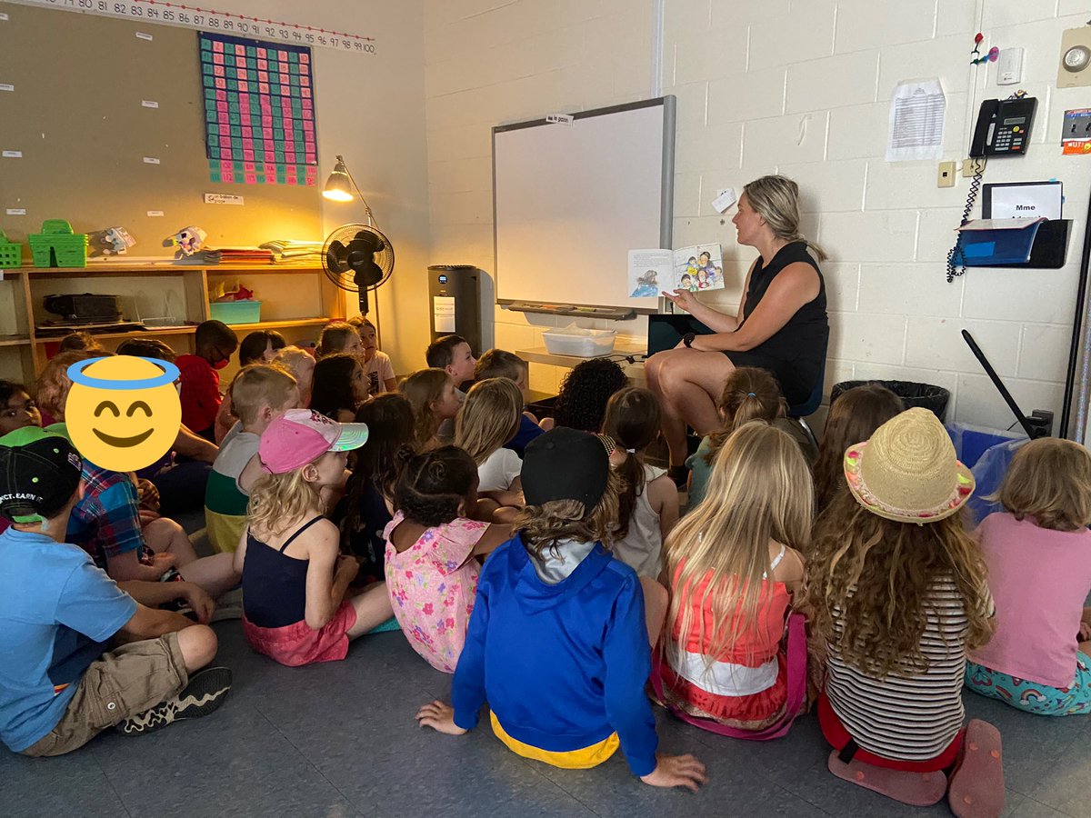 Mme_A_Noel's tweet photo. Thank you @mme_labrie for letting our SKs come visit the Grade 1s! So many familiar faces 😊 @makennaoneil @alcdsb_olmc https://t.co/8rqq0gt3YJ