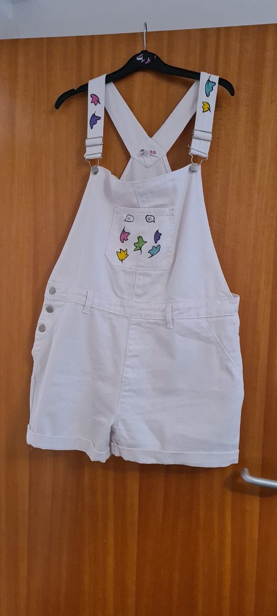 KaceIsAMess's tweet photo. Sneak peak at my Dungarees I made for the #HeartstopperFanPicnic (more info @HSFanPicnic) and #LondonPride this Saturday 😁 https://t.co/MEx4ZmyjXO
