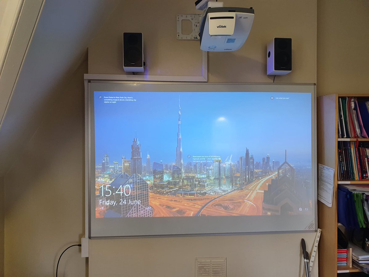 DuotoneLimited's tweet photo. Our engineers just completed an installation of multiple @Vivitek Projectors in a secondary school.

Get in touch to have yours installed over the summer break.

https://t.co/wd9UWY12N5 

#Duotone #Projection #Projector #Vivitek #School #Education #Classroom #Installation https://t.co/mOTG5SXT2s