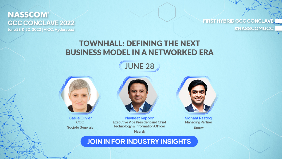NasscomEvents's tweet photo. Industry stalwarts gather for an enriching session on the evolving work and #business models at the 12th #NASSCOMGCC Conclave. Join in the conversation to unearth the models that drive value creation.
🗓️28 June 2022 | Virtual
🖱https://t.co/YcfqPvwYc9
#nasscomevents #futureofwork https://t.co/pU1c0Mstti