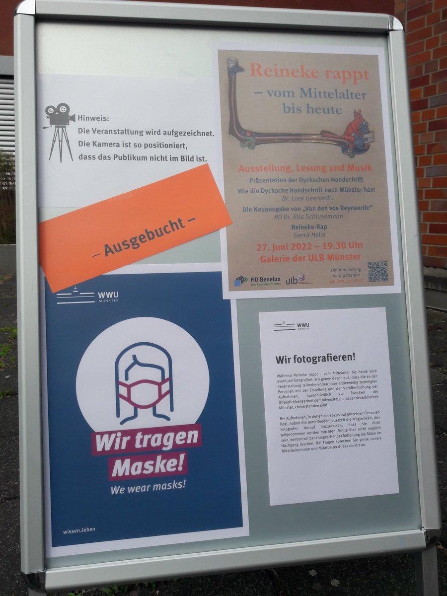 FIDBenelux's tweet image. Reineke rappt heute vor vollem Haus: Veranstaltung ausgebucht 🦊 Wir freuen uns!  #DyckscheHandschrift #foxcontent