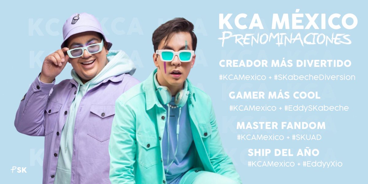 ProyectSKuad's tweet photo. Estamos prenominados en cuatro categorías de los Kids Choice Awards México. 

Vota vía twitter usando el  #KCAMexico + #SKabecheDiversion #EddySKabeche #SKUAD #EddyyXio o a través del sitio web https://t.co/xjD9bOoE93. https://t.co/cwDYYRkyjX