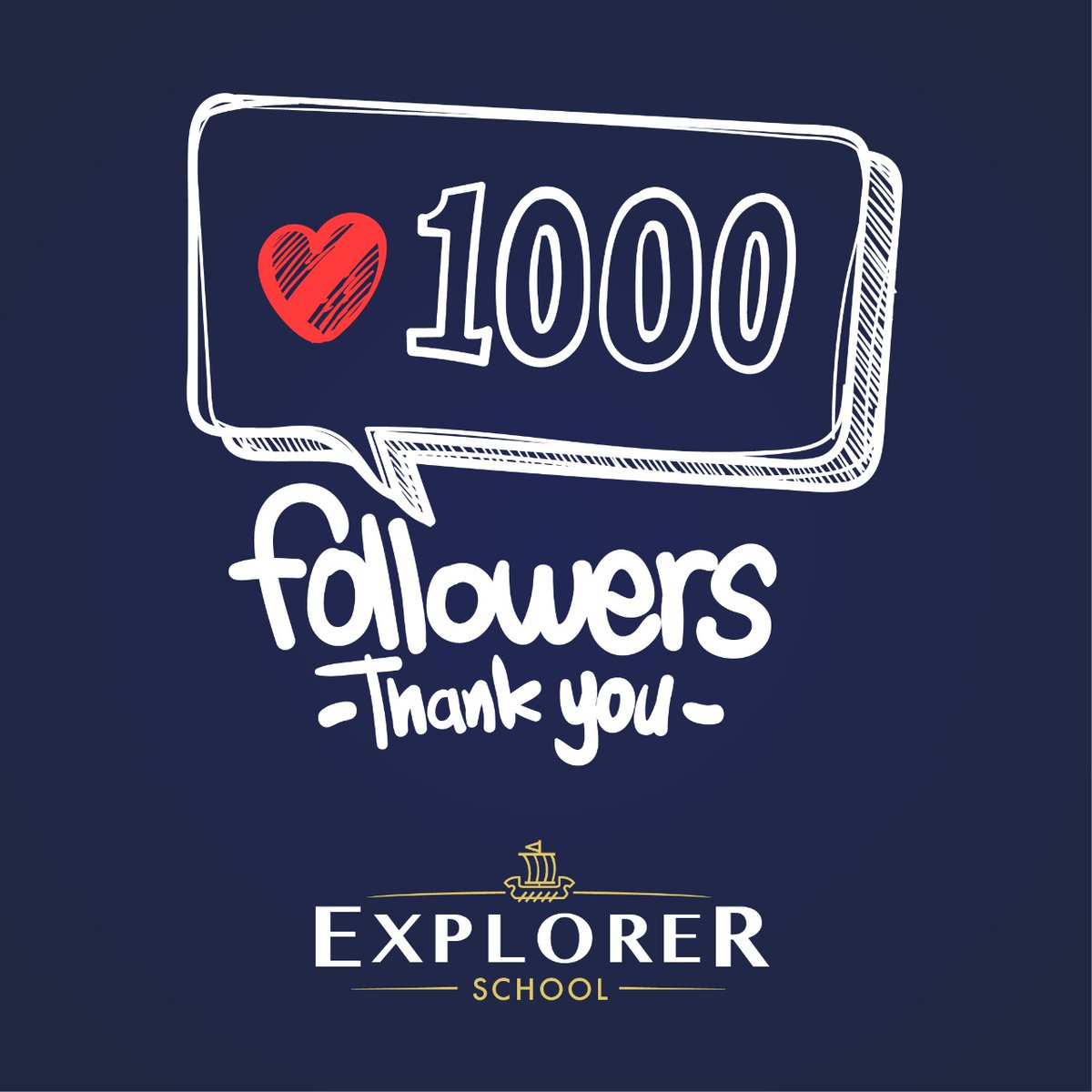 school_explorer's tweet photo. ¡Ya somos más de 1000 seguidores en FB ❤️ !

Muchas gracias a todos por formar parte de nuestra comunidad. 

Juntos vamos a transformar la educación 👊🏽 

¡Explora, Sueña, Descubre! 𓊝

#explorerschool #dream #explore #discover https://t.co/aOo6ADnbIV