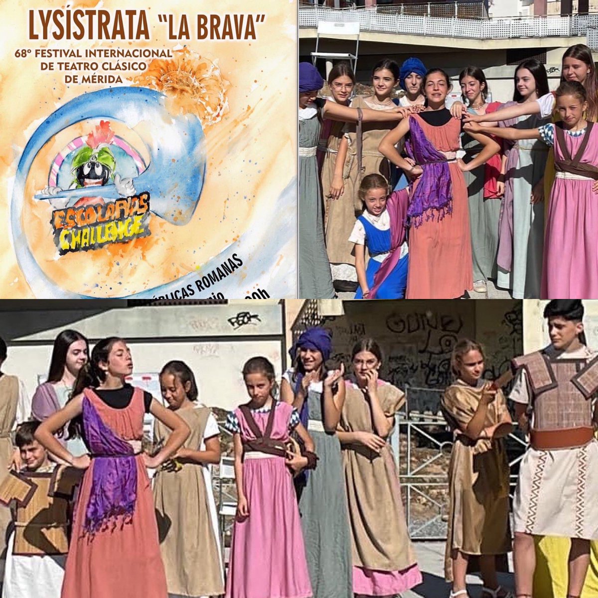 TAPTC teatro (@taptcteatro) on Twitter photo Bonito proyecto del @festivaldemerida de divulgación del teatro grecolatino entre niños y niñas emeritenses. <a href="/EscolapiaMerida/">Escolapias Mérida</a> presentará hoy LYSISTRATA LA BRAVA
📍Termas calle Pontezuelas
🗓Hoy lunes 27 y mañana 28 de junio A las 21h Bonito proyecto del @festivaldemerida de divulgación del teatro grecolatino entre niños y niñas emeritenses. <a href="/EscolapiaMerida/">Escolapias Mérida</a> presentará hoy LYSISTRATA LA BRAVA
📍Termas calle Pontezuelas
🗓Hoy lunes 27 y mañana 28 de junio A las 21h