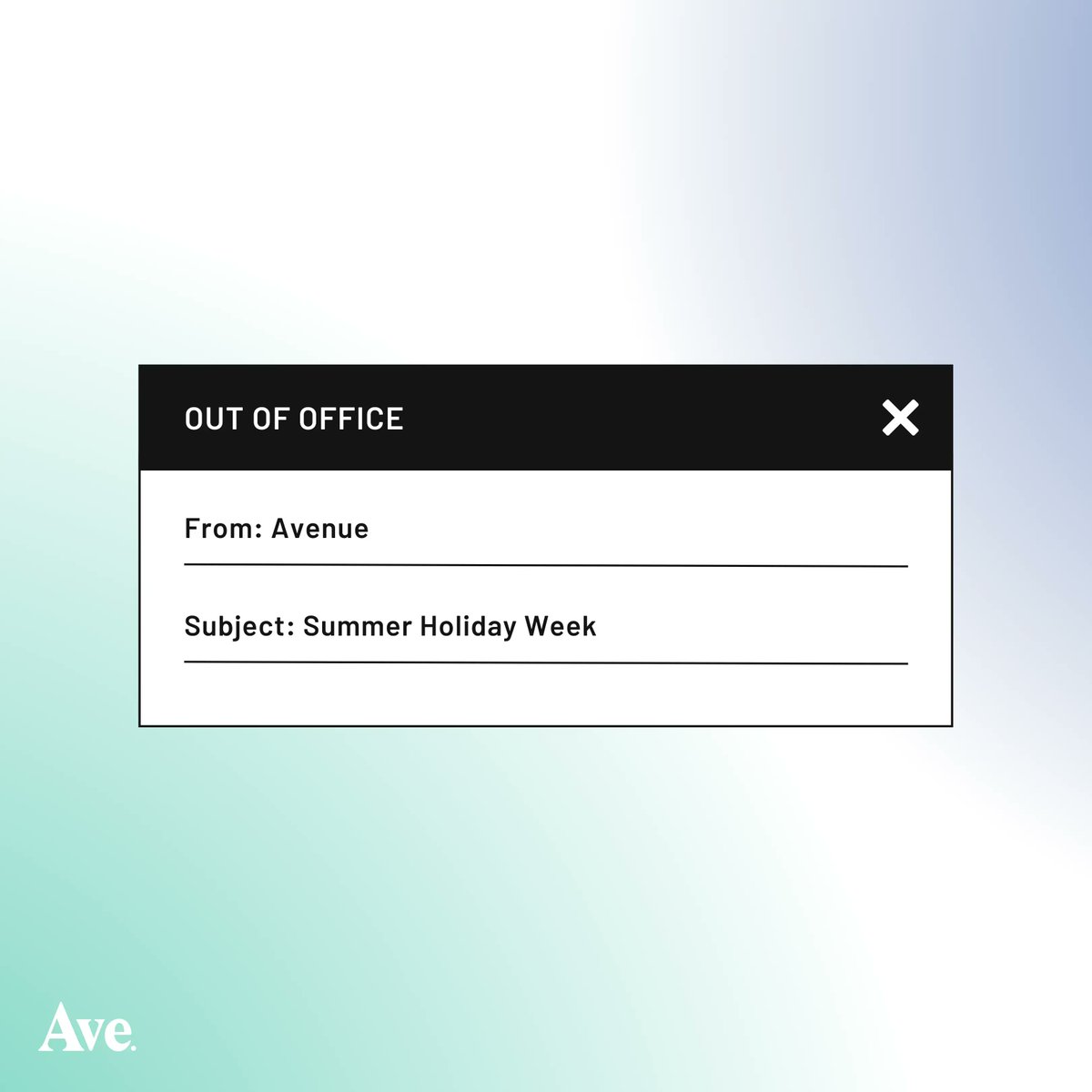 We're out of the office this week! As a B Corp, values-driven organization, we firmly believe in the power of rest and relaxation. Read from Avenue Founder and CEO, <a href="/annabmadill/">Anna Madill</a>, on how we combat burnout and prioritize our team's mental health: buff.ly/3N8ZQSC