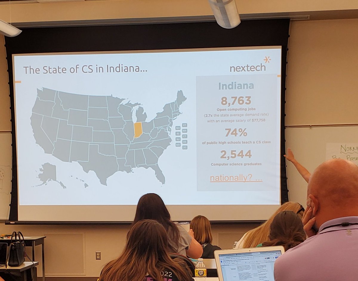 SENSE_Honeybees's tweet image. Some interesting statistics on CS in Indiana #CSPDWeekIN