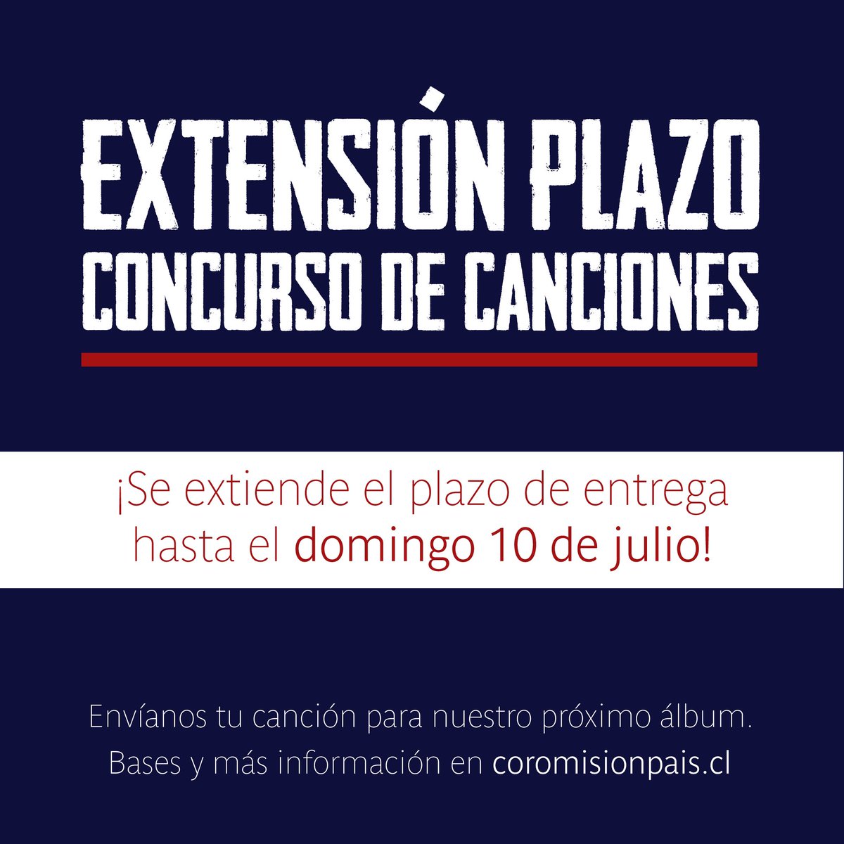 coromisionpais's tweet photo. Se extiende el Plazo del Concurso de Canciones🥁 ¡Tu experiencia de Dios puede encender muchos corazones por Él!❤️‍🔥Mándanos tu canción hasta el 10 de julio💿🎙 Tema del año: Cantos que acompañen la Misa 🕊🎶 Bases e información en https://t.co/Mt05zwj3b4 📲 @pastoraluc @ucatolica https://t.co/tCDOFb0MKu