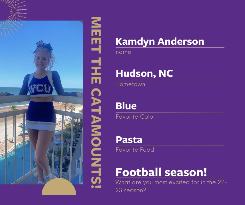 Kamdyn starts the introductions to our second-year class, Meet the Catamounts!