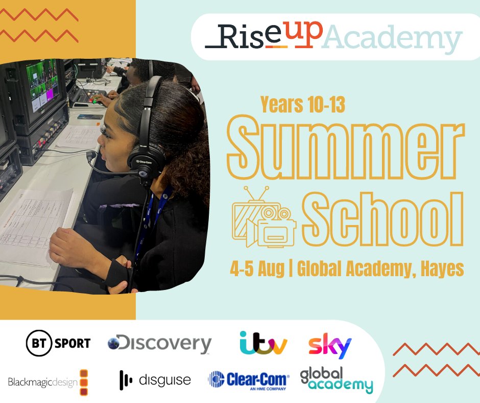 mpts_london's tweet photo. Get a hands-on experience as a #TV editor &amp; learn about developing #virtualproduction #technology and much more at the #RiseUpAcademy Summer School (@Rise_WIB). Open to years 7-13 students.

Find out more and book now for FREE: https://t.co/pzXnTRqquV https://t.co/Ie25nRU2SF