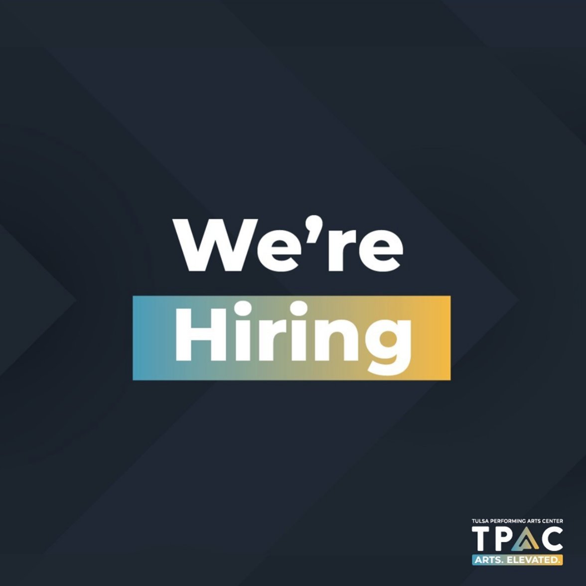 TulsaPAC's tweet photo. We’re #hiring for a Customer Service Representative in our Ticket Office. Know anyone who might be interested? https://t.co/0fnJ8PqN2b https://t.co/PRbMcH0bO2